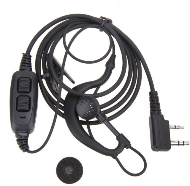 Original Baofeng Dual PTT Headset Earpiece with Mic Baofeng UV-82 UV-8D UV-82L UV-89 UV-82HP Compatible Walkie Talkie Headphones