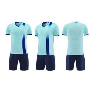 Wholesale 100% Polyester 2026 Unisex Adult Plus Size Retro Soccer Jersey-Custom Logo Quick Dry Breathable <b>Navy</b> Sport Training - Product Image 4