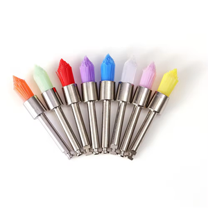 100 Pezzi Spazzole Dentali Monouso in Nylon per Lucidatura, Colorate, Tipo Piatto con Attacco a Scatto per Pulizia con Fonte di Alimentazione a Turbina - Product Image 6
