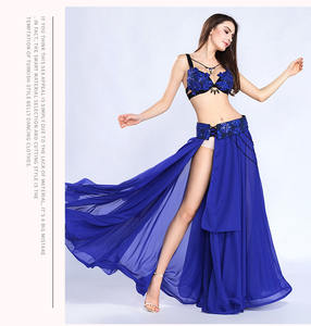 Nouvel ensemble de costumes sexy brodés de haute qualité avec soutien-gorge et <span class=keywords><strong>ceinture</strong></span> <span class=keywords><strong>pour</strong></span> la danse <span class=keywords><strong>orientale</strong></span>, le carnaval et les spectacles de danse du ventre - Product Image 6