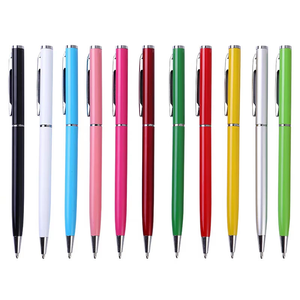 Stylo bille en aluminium à clip métallique, classique et portable, abordable, vente en gros directe d'usine, papeterie transfrontalière - Product Image 3