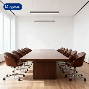 เก้าอี้สำนักงานหนังแบบเรียบง่ายระดับไฮเอนด์เก้าอี้แขกหมุนได้สำหรับพื้นที่ขนาดเล็กชุดห้องประชุมคณะกรรมการ - Product Image 2