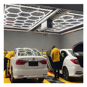 Nuova lampada da soffitto a LED commerciale Design a nido d'ape per <span class=keywords><strong>Auto</strong></span> dettagli autolavaggio negozi di riparazione palestre e bar - Product Image 4