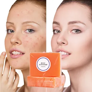 Groothandel Natuurlijke Organische Whitening Savon Blanchissant Koji San Zeep Lightening Papaya Handgemaakte Kojiczuur Zeep