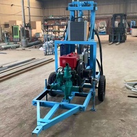 Nouvelle Pompe à Engrenages pour Forage de Puits d'Eau Profond 0-200M avec Moteur Diesel Personnalisé, Foreuses sur Roues/Chenilles pour Irrigation Agricole