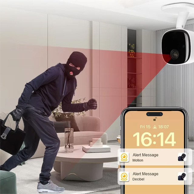 Wireless Home Security Camera Portable Smart AI Inspection Wifi Indoor Pet Baby Camera Monitor for Room