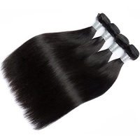 Extensions de cheveux naturels indiens bruts, lisses, vierges, non traités, cuticules alignées, en lots, de 10 à 40 pouces, grand stock, pour revendeurs