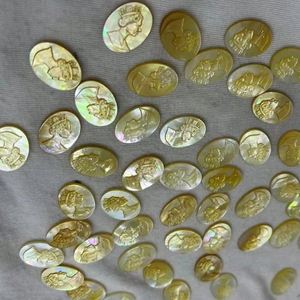 Personnalisation d'usine Top qualité nacre pierre précieuse pierre précieuse sculptée pierre précieuse pour pendentif - Product Image 3