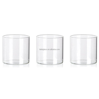 Vases à bourgeons en verre transparent mignons pour centres de table, mariage, décoration de Noël, décoration de la maison, ensemble de 3 vases en verre hurricane