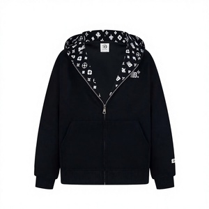 Giacca con Cappuccio Trendy a Vestibilità Ampia per Primavera Autunno, Stile Casual Versatile, <span class=keywords><strong>Felpa</strong></span> Minimalista Foderata in Pile per Calore e Moda - Product Image 6