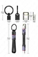 Kabel USB C ke C Pipih JEYI Factory 8.5cm 20Gbps 60W PD Berbahan Aluminium untuk Laptop/Tablet Bersertifikasi FCC CE ROHS Garansi 1 Tahun Tersedia