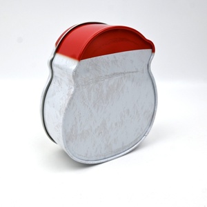 Santa Claus Head Shaped Tinplate <b>Box</b> with Embossed Lid for Candy and Food <b>Christmas</b> Gifts - Product Image 2