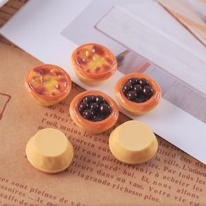 Accesorios de Resina para Manualidades, Simulación de <span class=keywords><strong>Comida</strong></span>, Tarta de Huevo, Llavero, Colgante, Pendiente Creativo, Hebilla para Zapatos - Product Image 1