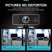 Gsou kamera Web 720P HD dengan penutup privasi dan Tripod, kamera Web komputer Streaming dengan ulasan lebar 77 derajat