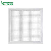 Grille de plafond pour caisse à oeufs de tailles multiples Grille de retour d'air en aluminium Grille de ventilation murale
