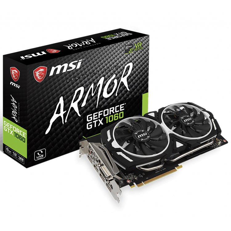 MSI NVIDIA Geforce GTX 1060 6G - Used Gaming Graphics Card