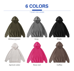 Ensemble de sweat-shirts rétro six couleurs 350 g/m² - French Terry délavé à l'acide 80 % coton 20 % polyester Sublimation personnalisée S-5XL Taille compressée Plus - Product Image 2