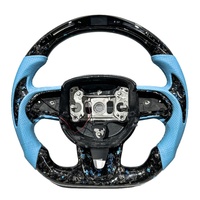 Volant en fibre de carbone avec logo DIY pour Dodge Challenger Charger RT Jeep Cherokee Trackhawk Durango SRT Scat Pack 392 Super Bee