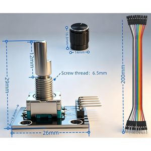 Module d'encodeur rotatif MTDELE KY-040 360 degrés avec bouton noir pour Arduino DIY Electronics - Product Image 2
