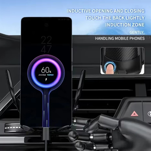 Nouveau chargeur de voiture 15W pince automatique universelle sans fil détection de téléphone de voiture support de navigation ouvert fermé charge sans fil Automobile - Product Image 5