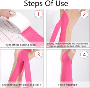 Trước khi cắt thể thao cổ tay Brace dính Golf tập thể dục bóng rổ căng vá vá cơ bắp đầu gối cắt sẵn cơ bắp vá - Product Image 3