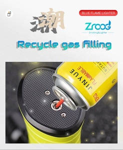 Zoog pemantik api Jet logam perusahaan USB tahan angin dan dapat diisi ulang untuk hadiah rokok - Product Image 4