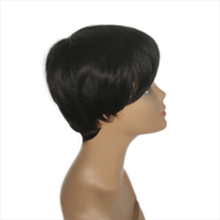 Meilleures ventes en gros Perruque brésilienne coupe courte style faite à la machine Perruques Bob en cheveux humains vierges