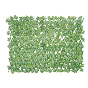 Green Artificial Leaves Fence Expandable Home and Garden Decoration Wedding Backdrop Fence Wall