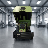 Compresseur d'air portable sur roues personnalisable 185 CFM, petit moteur diesel Yanmar japonais, 5 m³/min, 8 bars, pour location