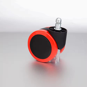 Premium-Qualität 65mm Nylon <span class=keywords><strong>PU</strong></span>-Rollen PP-Rad Schwarzer Kern Schwenkbar Gewindestange Statisch Doppelrad Trolley-Wagen Möbel - Product Image 4