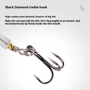 Tractor <span class=keywords><strong>de</strong></span> lápiz <span class=keywords><strong>de</strong></span> agua flotante con cebo asiático no Real, pico <span class=keywords><strong>de</strong></span> pesca <span class=keywords><strong>de</strong></span> agua dulce, lubina, cabeza <span class=keywords><strong>de</strong></span> serpiente, sistema <span class=keywords><strong>de</strong></span> fundición larga, hélice, objetivo <span class=keywords><strong>de</strong></span> <span class=keywords><strong>carpa</strong></span> - Product Image 4