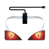 Télécommande LED Affichage Animé Devil Eye Phare Blanc Crème 3mm Pixels Luminosité Personnalisable pour Camions et Voitures