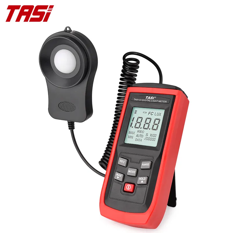 Tasi ta8133 personalizado 200000lux medidor de luz digital medidor de lux oem/mm aceitável