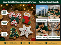 Kit DIY d'ornements de Noël perlés en gros, kit OEM à marque privée, perles pré-sécurisées, aiguille à fil, sapin, chaussette, étoile, canne à sucre