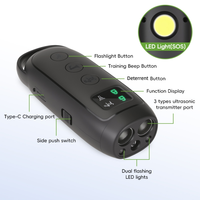 Nouveauté : Dissuasif Ultrasonique pour Chiens 3-en-1, Rechargeable 1500mAh, en Plastique, pour l'Entraînement et le Contrôle des Aboiements des Chiens, Autonomie de Plus de 20 Heures