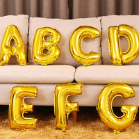 Ensemble de ballons en aluminium et chiffres et lettres de 16 pouces pour fête, anniversaire, avec cartes d'emballage de détail