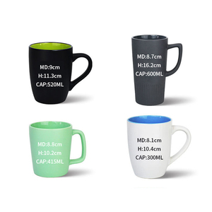 Taza de Café de Cerámica Negra Mate de 13 oz, con Logotipo Personalizado Impreso, Diseño Propio, Asa Cuadrada, Apta para <span class=keywords><strong>Microondas</strong></span>, Venta al Por Mayor - Product Image 5