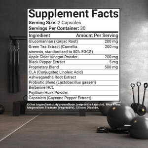 כמוסות הרזיה באיכות מעולה עם תמצית תה ירוק תומכות בניהול משקל ומעצים אנרגיה למבוגרים - Product Image 2