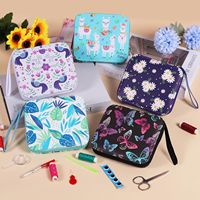 A0028 Kit de couture pour usage domestique, ensemble complet de haute qualité pour outils de couture haut de gamme multicolores, imprimé de dessins animés mignons