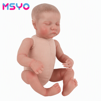Mode 17 Zoll lebensechte Wiedergeborene Puppen Baby realistische Silikonpuppe