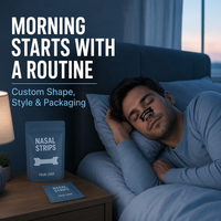 Bandes nasales sportives anti-ronflement, patch nasal respirant personnalisé pour une meilleure respiration pendant le sommeil, OEM
