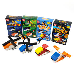 Jeu de blocs de construction DIY puzzle Mini hélicoptère dessin animé nouveauté taille-<span class=keywords><strong>crayon</strong></span> scolaire pour enfants ensemble de papeterie pour enfants - Product Image 1