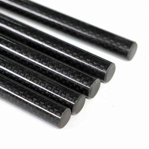 SHENYU Tige ronde en feutre de carbone 3K 5 mm légère et haute résistance pour cadre de drone, supports industriels et projets DIY - Product Image 3