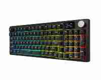 JEDEL Keyboard Mekanik Baru 97 Tombol Tiga Mode dengan Layar LCD dan Tombol Putar untuk Laptop Komputer Desktop