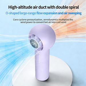 Mini ventilateur portable multifonctionnel au design mignon, haute vitesse, sans pales, 3-en-1 - Product Image 4