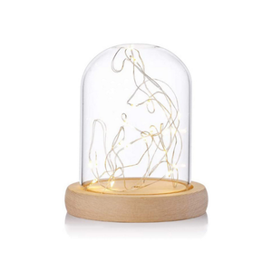 Cloche en verre borosilicate anti-poussière, motif feuille d'eucalyptus, haute résistance à la chaleur, dôme de présentation de fleurs, Saint-Valentin, Noël - Product Image 4