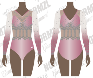 Combinaison de danse rythmique imprimée brillante, tenue de danse de gymnastique pour fille, design personnalisé, vêtements de danse d'entraînement, <span class=keywords><strong>justaucorps</strong></span> de compétition de gymnastique - Product Image 1