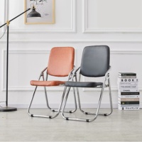 Chaises de bureau modernes en métal, petites, pliables et portables pour invités, chaises de conférence pour salle de réunion