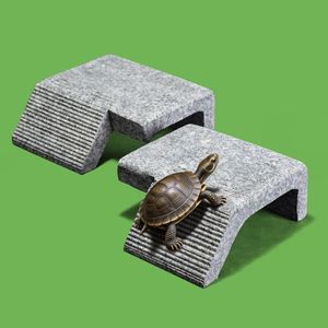 Natural Stone Turtle Climbing Frame Ladder Basking Platform Garden Ornament Weather Resistant Irregular Shape Freestanding - Product Image 2