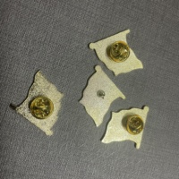 Insigne émaillé personnalisé pour l'artisanat en métal palestinien Drapeau du pays Émail doux Souvenirs Épingles de Palestine